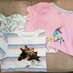 Girls Unicorn T-shirt Bundle - 3/$8 sz 10/12